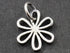 Sterling Silver 6 Petals Flower Charm -- SS/CH4/CR42